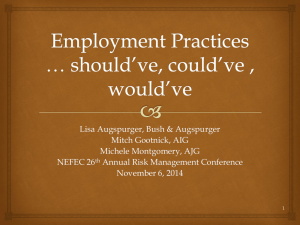 Current Employment Practice Issues