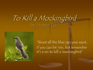 Introduction to To Kill a Mockingbird Powerpoint Presentation