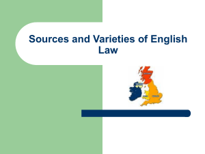 Varieties of English Law