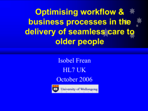 Optimising workflow & business processes in the delivery