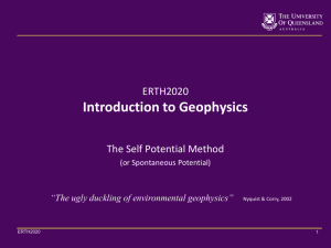 sample presentation heading - Exploration Geophysics Laboratory