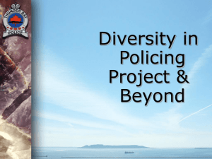 Diversity And Policing - Diversity Thunder Bay