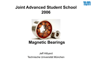 Magnetic Bearings - Technische Universität München