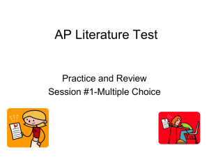 AP Literature Test