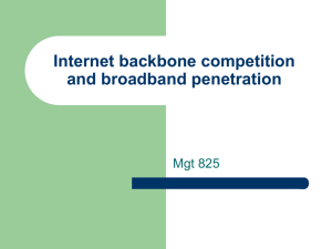 Internet Backbone and the un-regulation of the