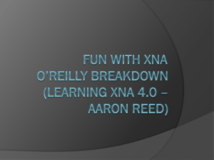 Fun With XNA - Programming Wiki