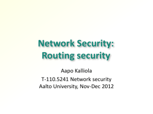 Routing Security