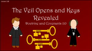 Lesson 118 D&C 110 The Veil Opens and Keys Revealed Power Pt
