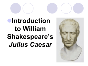 Julius Caesar Drama Terms and Themes