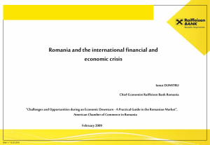 Romania & the International Financial