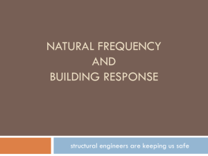Building Response - Vibrations