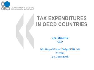 TAX EXPENDITURES IN OECD COUNTRIES
