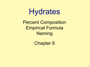 Hydrates - sandsbiochem