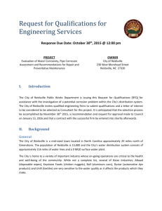 RFQ - Engineering Services/Corrosion Study