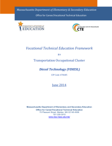 VTE Framework: Diesel Technology - Massachusetts Department of