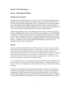 Part A: Institutional Narrative - State Council of Higher Education for