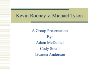 Kevin Rooney v. Michael Tyson