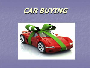 Purchasing a Car