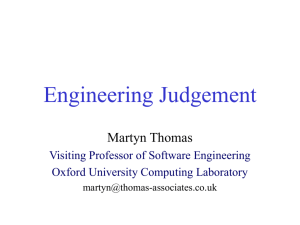 Engineering Judgement