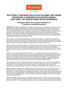 SHUTTERFLY PARTNERS WITH OLIVIA PALERMO, BRIT MORIN