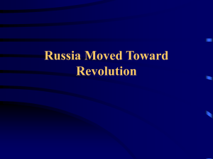 Russia Moved Toward Revolution