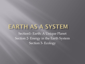 Earth as a System