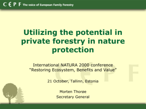 NATURA 2000 in forests