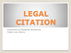 legal citation & abbreviations