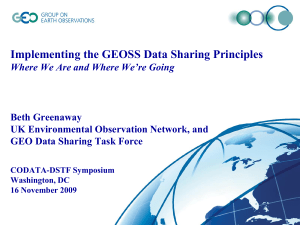 GEOSS Data Sharing Rob Koopman, Masami Onoda, Mike Tanner