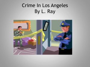Crime In Los Angeles By L. Ray