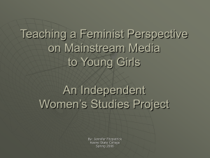 Teaching a Feminist Perspective on Mainstream Media to Young Girls