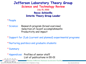 Jefferson Laboratory Theory Group ( file)
