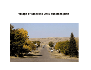 Empress 2015 Business Plan