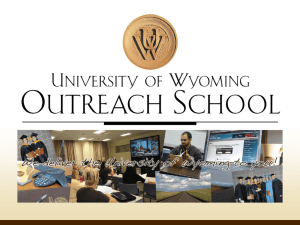 Outreach School - University of Wyoming