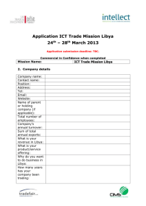 Application ICT Trade Mission Libya - CIMS