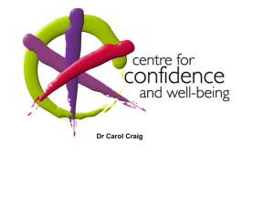 Carol Craig - 14 March 2011 - Centre for Confidence and Well