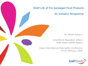 Kraft Foods Template - Dubai International Food Safety Conference