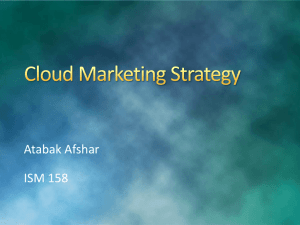 Cloud Marketing Strategy