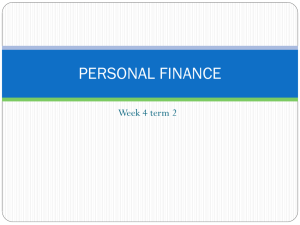 PERSONAL FINANCE topic 320.6.11
