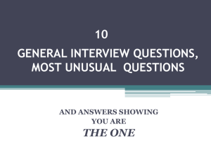 general interview questions