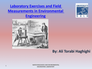 Laboratory Exercises and Field Measurements in Environmental