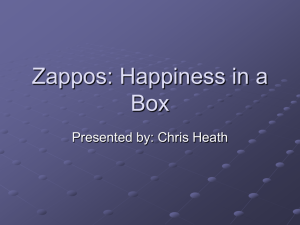 Zappos: Happiness in a Box