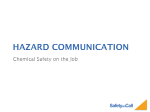 SafetyonCall Hazards of Chemicals