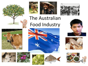 The Australian food industry