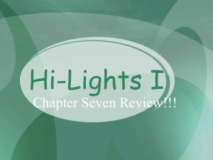 chapter 7 - writing news stories (review)