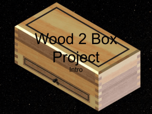 Finger Jointed Box Project