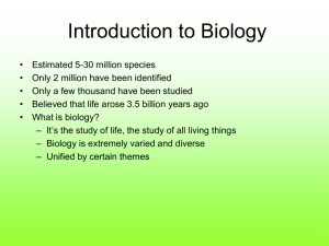 Intro to bio