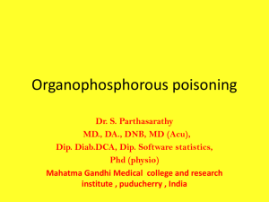 Organophosphorous poisoning mgmc