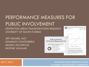 Performance Measures to Evaluate the Effectiveness of Public