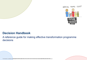 Decision Handbook Example
